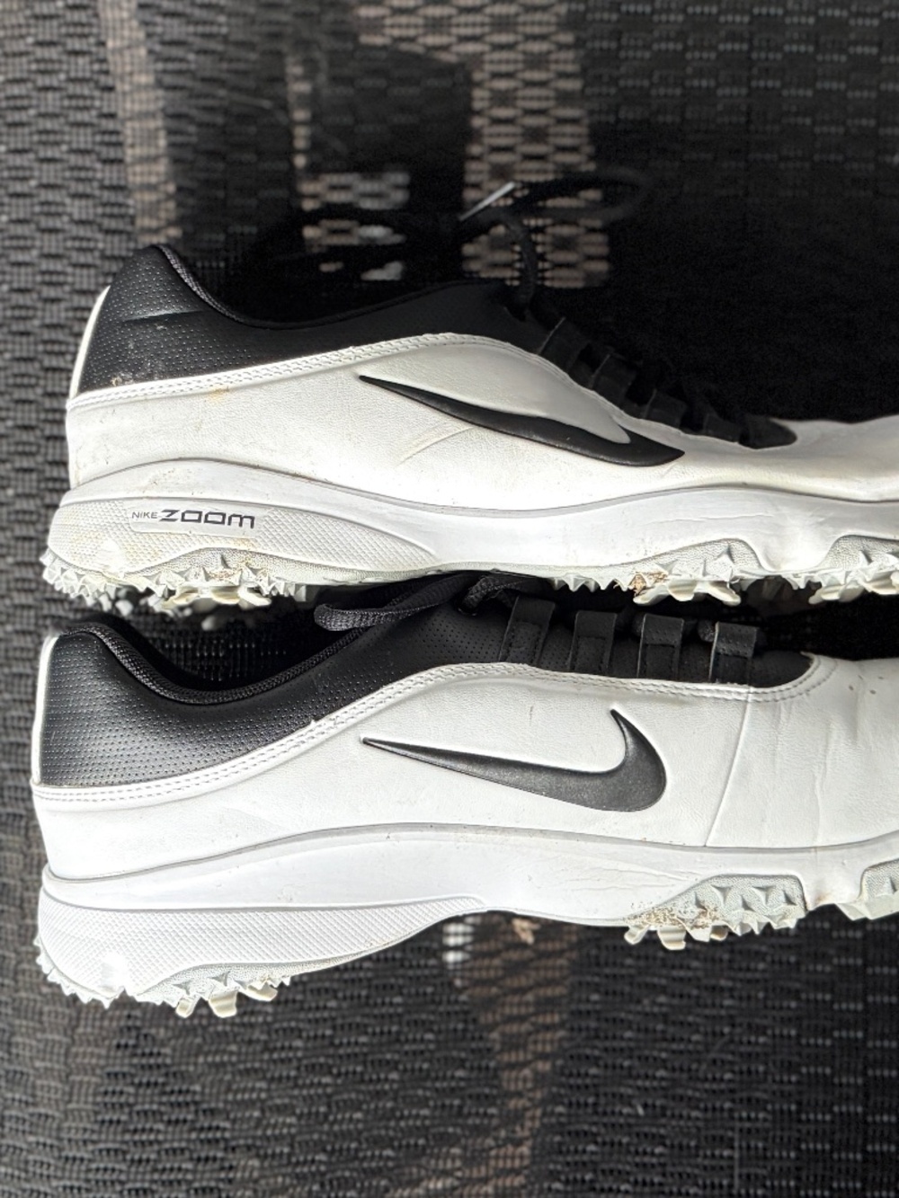 Nike Men's Golf Shoes White Black Size 9 - Picture 3 of 9